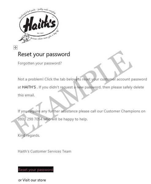 Email template