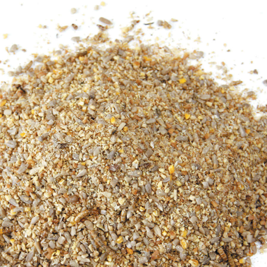 Key Ingredients of Haith's soft food: Dried Mealworms, Sunflower Hearts.
